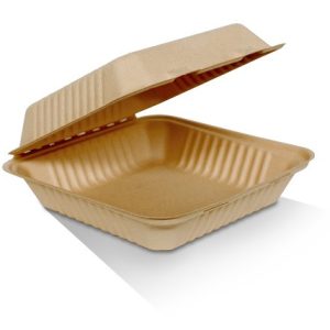 "Bamboo" Enviro Takeaway Clamshell - 9"